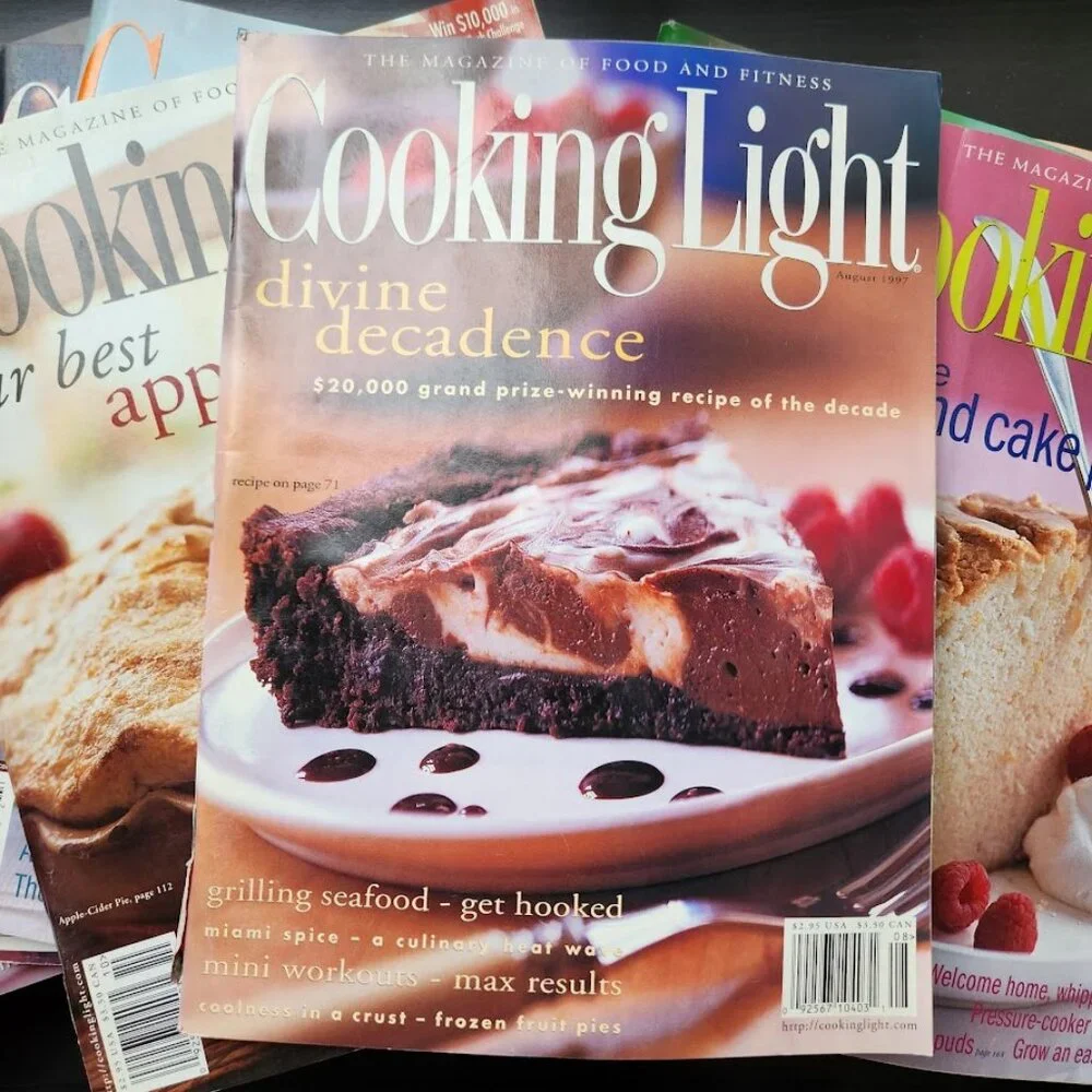1 Vintage Cooking Light Magazine Picked at RANDOM Cookbook Recipes Reading Suppl